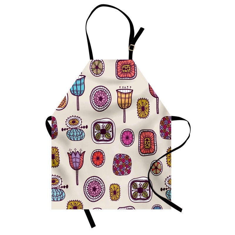 Multicolore, tablier East Urban Home Hipster unisexe, formes abstraites colorées, taille adulte