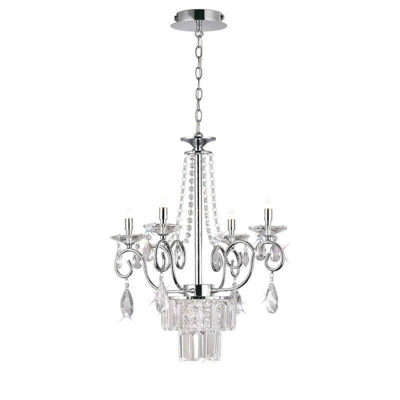 4 - Light Candle Style Chandelier