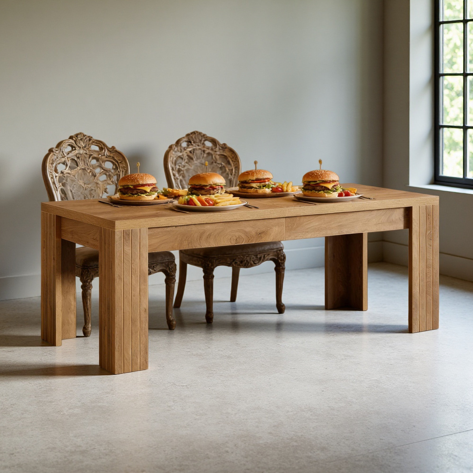 August Grove® Generous Dinner Table,Kitchen Table,Home Office Desk ...