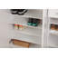 Armoire à chaussures moderne blanche, 2 tiroirs et tablettes multiples, 42,5 po x 42,5 po x 13,8 po | Panneau de particules enduit, épaisseur: 0,6 pouce | Conception murale, idéale pour le rangement dans l'entrée et le couloir