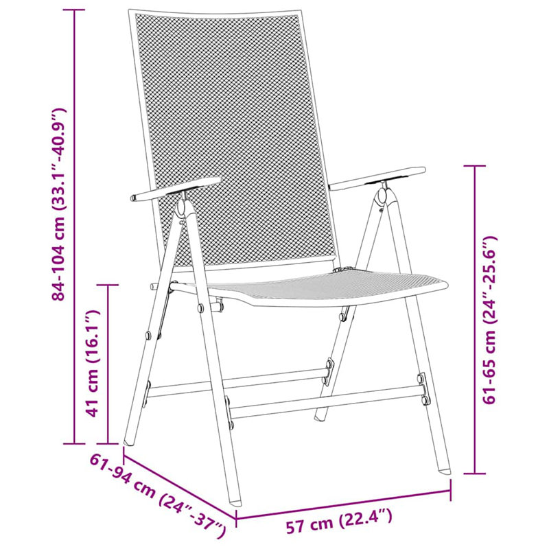 6 - Person Patio Dining Set Rectangular Table