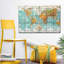 Globe terrestre carte du monde sur toile-806209350