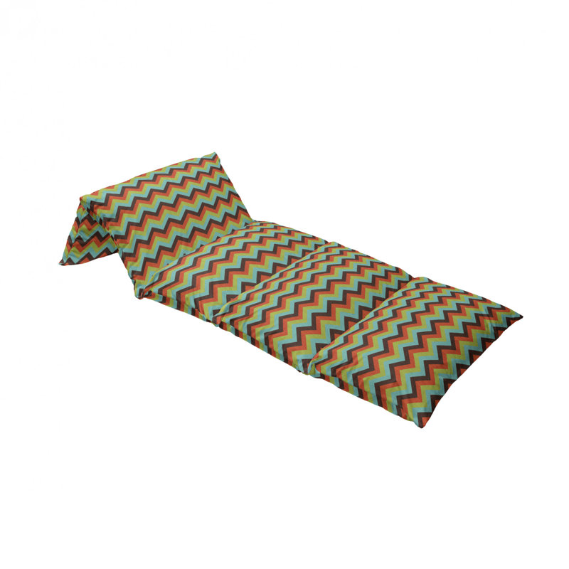 Housse de coussin d'extérieur Zigzag Royal Jagged, H 2 po x l 27 po x P 88 po