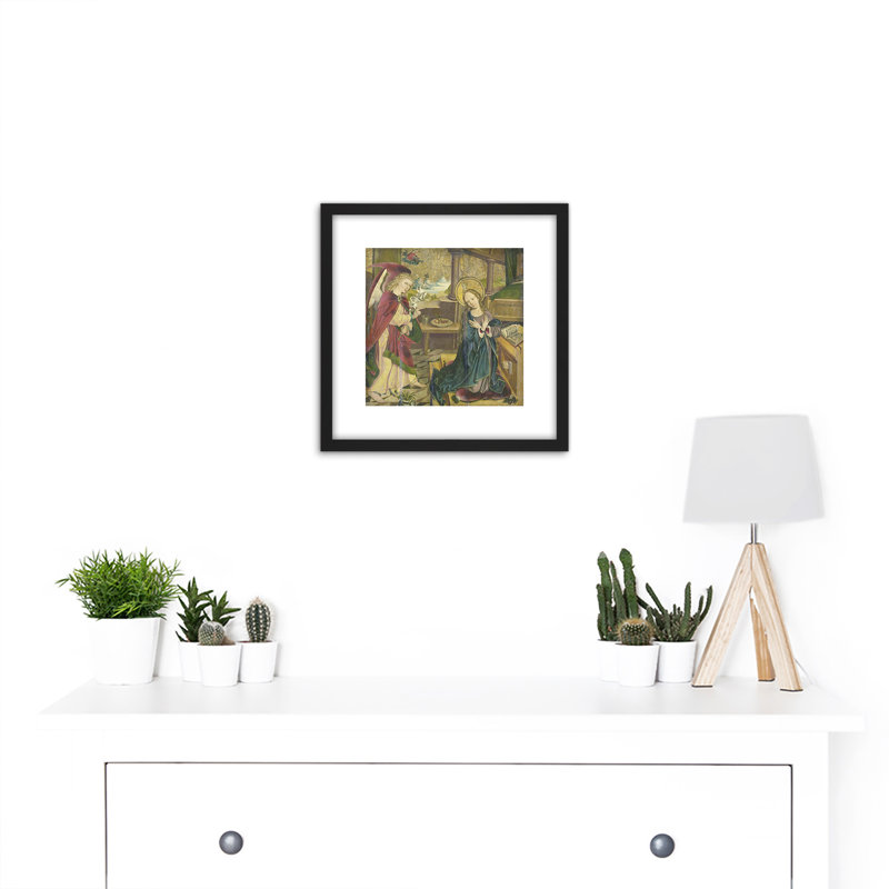 Annunciation To The Virgin by Meester Van Het Salemer Altaar - Single Picture Frame Painting