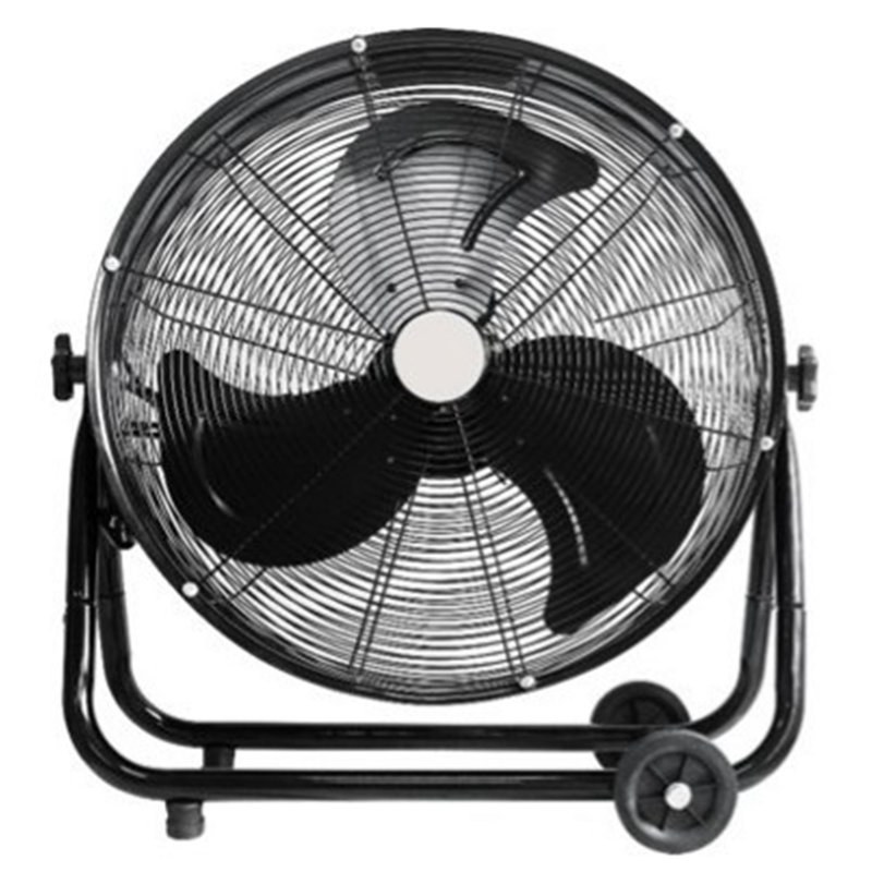 Lifesmart FGD-24Y 24 Inch Recirculating Floor Fan With Caster Wheels, Black
