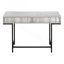 Bureau d'ordinateur, bureau personnel, ordinateur portable, tiroirs de rangement, L 48 po, bureau, stratifié gris, métal noir, contemporain-941429859