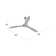 60" Sleek 3 - Blade LED Smart Standard Ceiling Fan with Remote Control and Light Kit Included