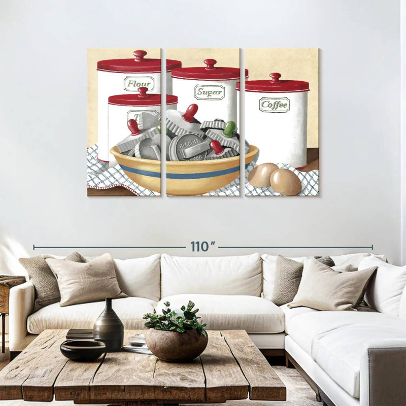 Senne Kitchen Flower Sugar Coffee, 48" H x 74" W