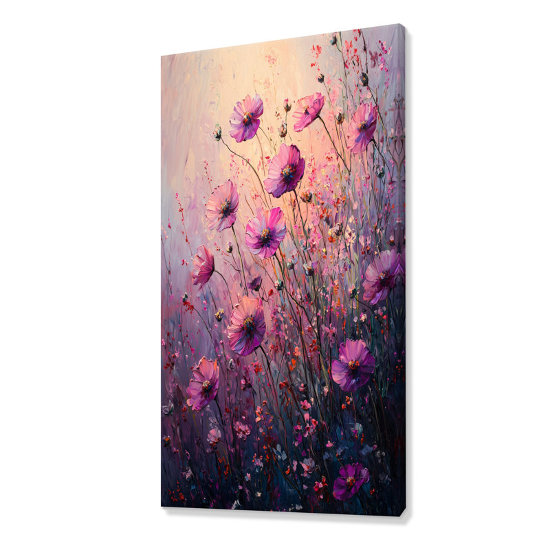 Barry - salon d'art mural floral, H 60 po x l 28 po, Toile tendue, Ne s’applique pas
