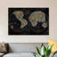 «The World in Gold», reproduction d'impression sur toile tendue-20851487-73158500-73158501