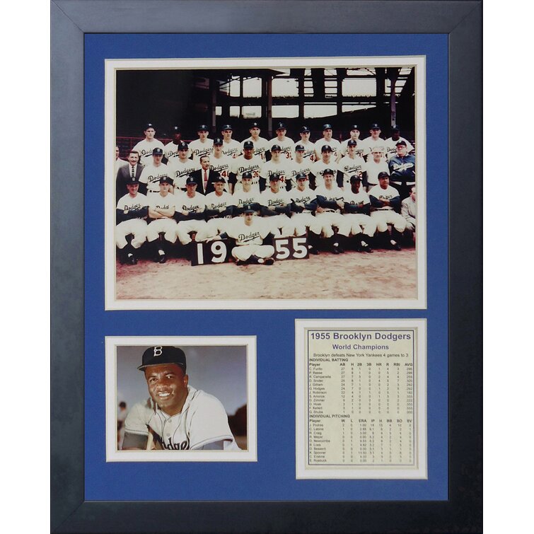 Collectible Exhibit Card depicting the Brooklyn Dodgers 1955 team