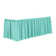 Ultimate Textile 7 Ft. Shirred Pleat Polyester Table Skirt - 42" Bar Height, Cobalt Blue