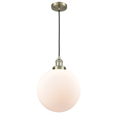 Luminaire sphère suspendu 1 lumières simple Lorene
