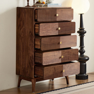 Retro multi-drawer storage accent chest
