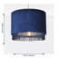 23cm H Fabric Drum Pendant Shade-126958948
