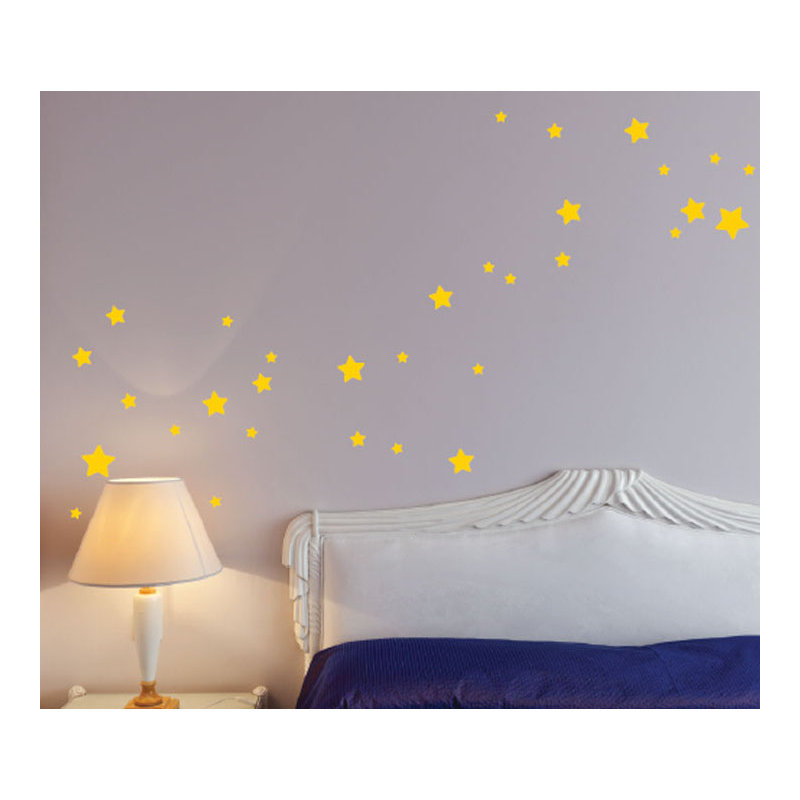 Non-Wall Damaging Wall Decal, Light Yellow, 29" H x 70" W x 0.01" D