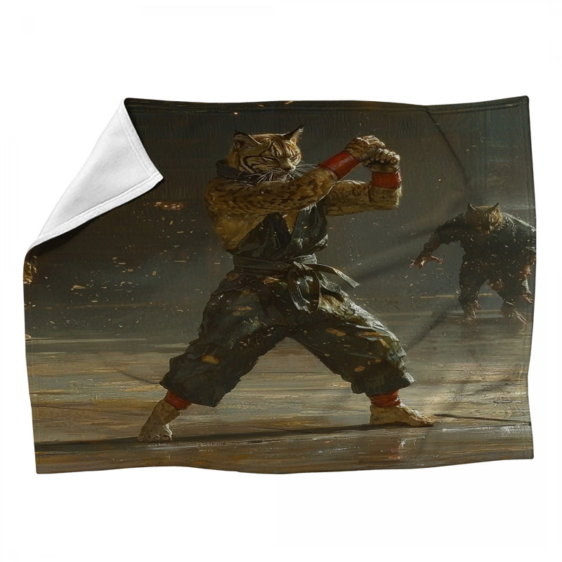 Jeté en molleton Martial Artist, L 80 po x l 60 po