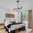 8‑Light Modern Geometric LED Chandelier Adjustable Hanging Ceiling Fixture