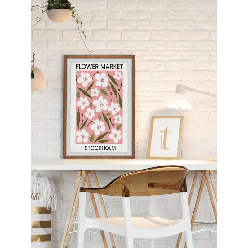 «Flower Market Stockholm» par Marmont Hill - impression, H 12 po x l 8 po x P 1,5 po