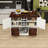 Rolling Kitchen Island with 2 Drawers, Drop Leaf, Wine Rack and Doors-321249611