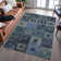 Premium Machine Washable Ducote AMF1142 Geometric Rug