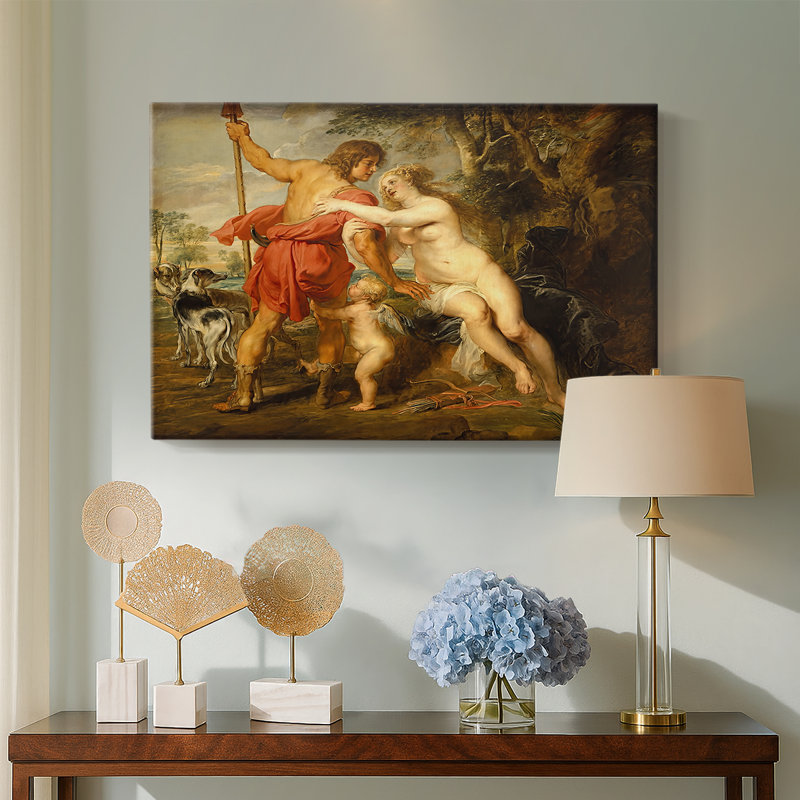 Venus and Adonis-Peter Paul Rubens-Gallery Wrapped Canvas-c. 1635, 40x60
