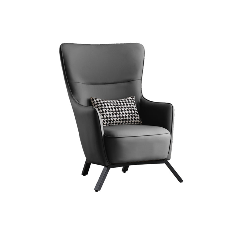 Fauteuil inclinable ergonomique avec cadre en acier au carbone, Gris foncé