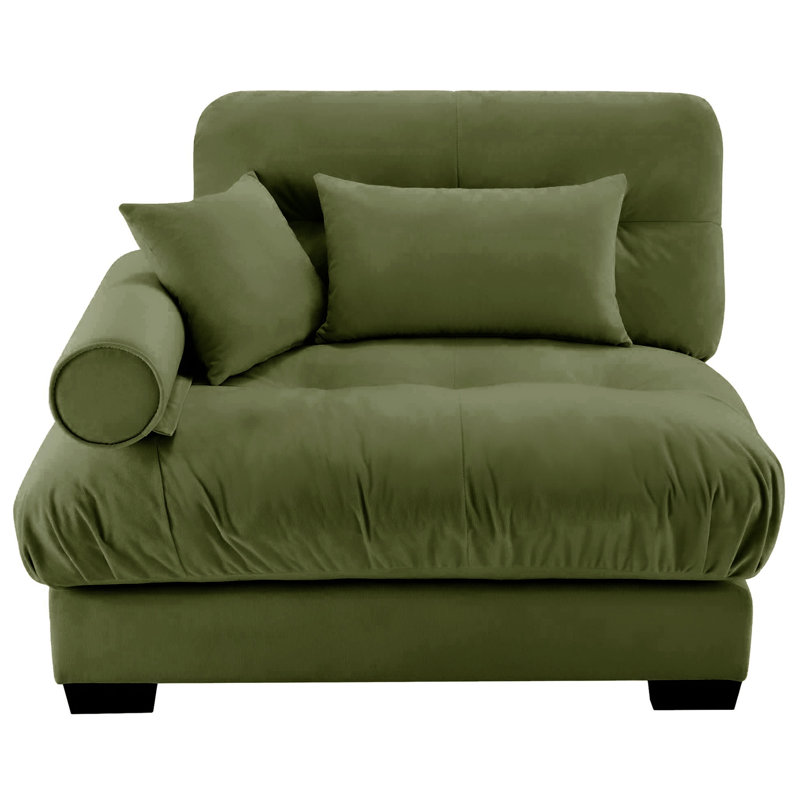 Milano Sofa LSF W/3 pillows - green