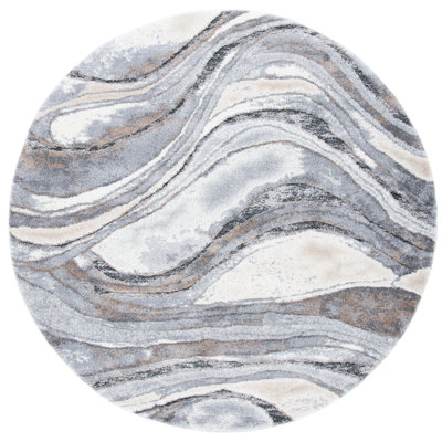 Makenna Abstract Gray/Beige/Brown Area Rug