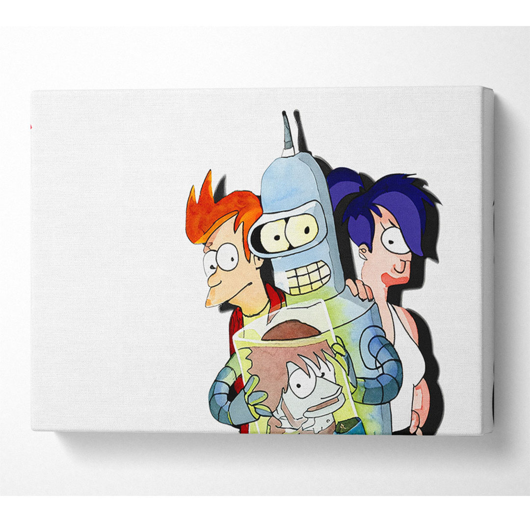 Futurama Cast - Kunstdrucke auf Leinwand - Wrapped Canvas