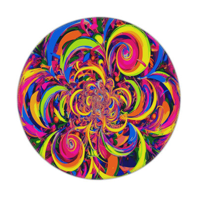 Kaleidoscope Burst Indoor And Outdoor Area Rug