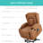 Xola Electric Power Lift Recliner Massage Chair Furniture w/ USB Port, Heat, Cupholders-738917396