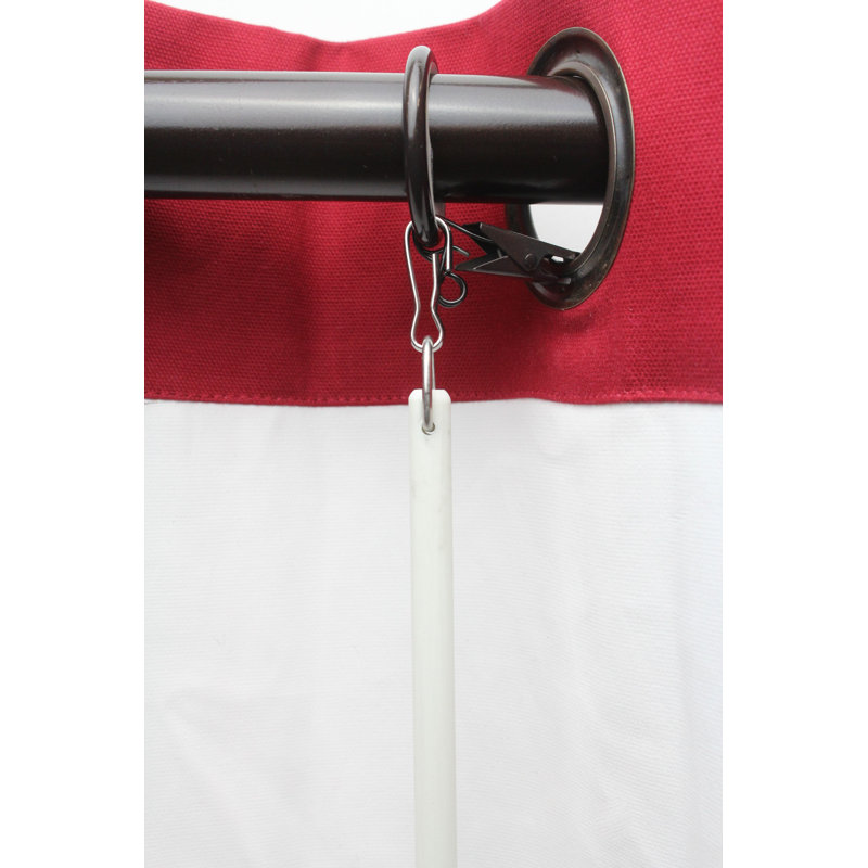 Accessoire de quincaillerie pour rideau en fibre de verre 0,25 po Camas, H 60 po x l 0,25 po x P 0,25 po