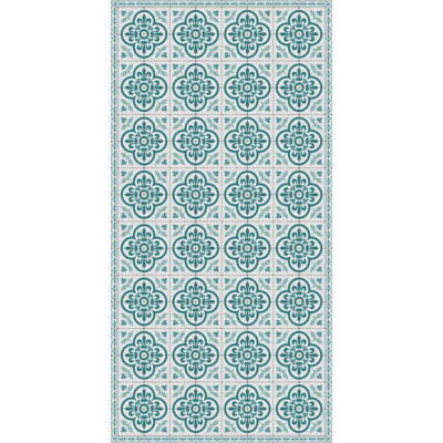Santos Blue Easy to Clean Vinyl Mat
