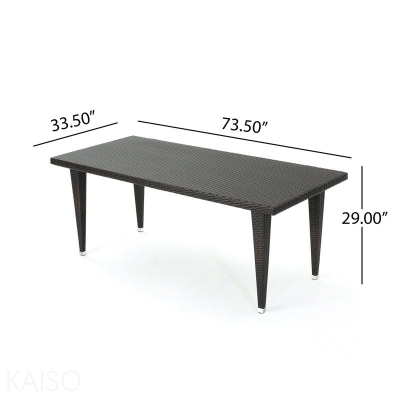 Table rectangulaire 33 * 75 - PVC