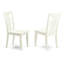 L'ensemble de table de salle à manger 3 pièces pour petits espaces contient une table de salle à manger rectangulaire avec Dropleaf et 2 chaises en bois, lin blanc-106903361-106903363-109973472