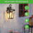 21"(H) 2-Pack Outdoor Wall Lantern Light – Modern Black Metal & Clear Glass Sconce for Porch, Patio, and Garden Lighting (Bulb Not Included)-129206531