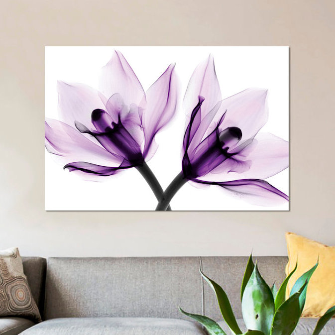 «Orchids I» par Hong Pham, reproduction de photo sur toile sans cadre, H 18 po x l 26 po x p 1,5 po, Toile tendue