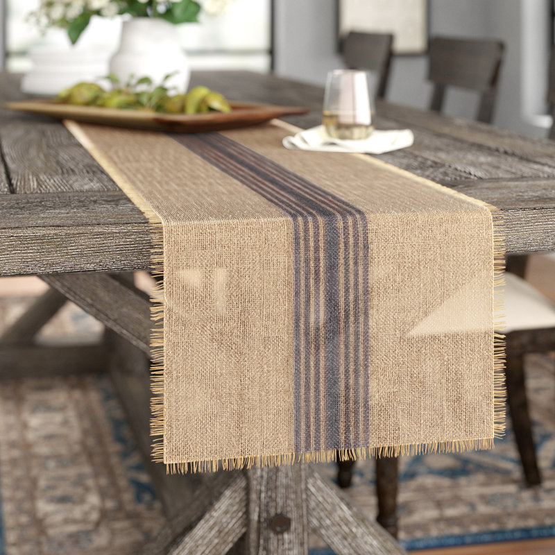 Remy Jute Table Runner, 72" L x 14" W, French Blue