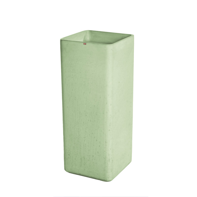 Fladd Concrete Handmade Bathroom Sink, Verde Cla