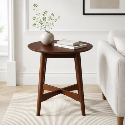 Table de bout Mid-Century avec pieds évasés