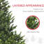 Arbre de Noël artificiel de 50,4 po de largeur, réaliste, 2901 pointes, assemblage rapide, décor sécuritaire, conception stable x 88,6 po, facile à monter, sécuritaire