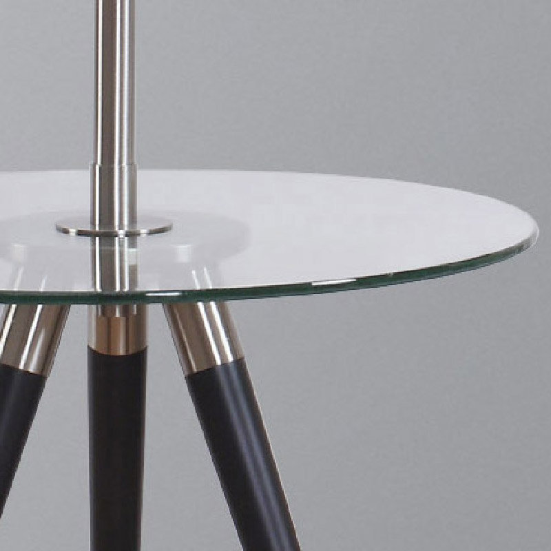 Lowrie 68'' Tray Table Floor Lamp, Brushed Nickel