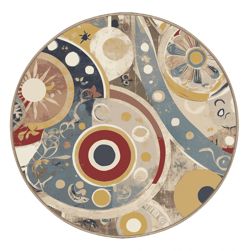 Lively Spark Rug, Round 3'
