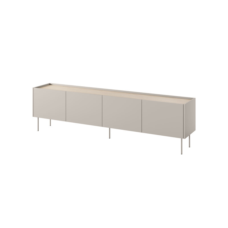Camaria Unfinished TV Stand for TVs up to 55", Cashmere