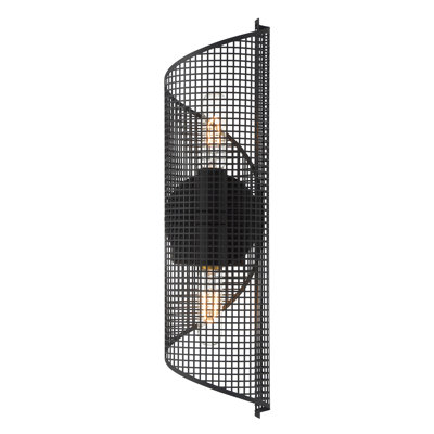 Hillbourne 2-Light Wall Sconce in Black