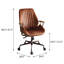 Chaise de bureau en cuir Hamilton