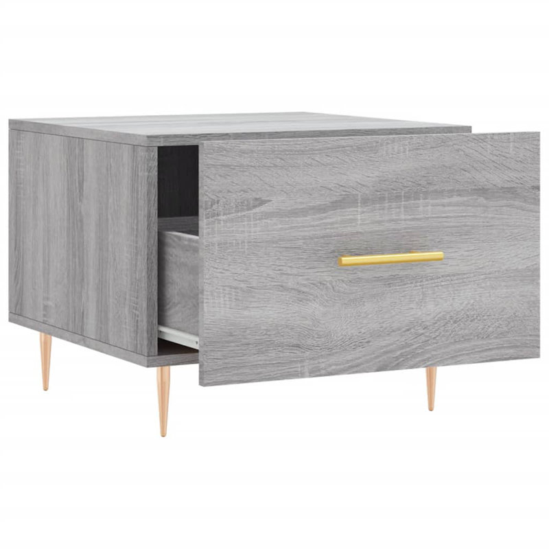Mascoutah Four Leg Coffee Table with Storage, Grey Sonoma