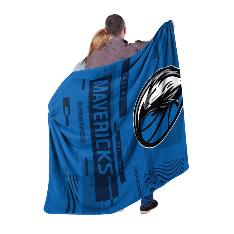 Throw Blanket, Blue/Black, Dallas Mavericks