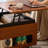 Retro design adjustable coffee table